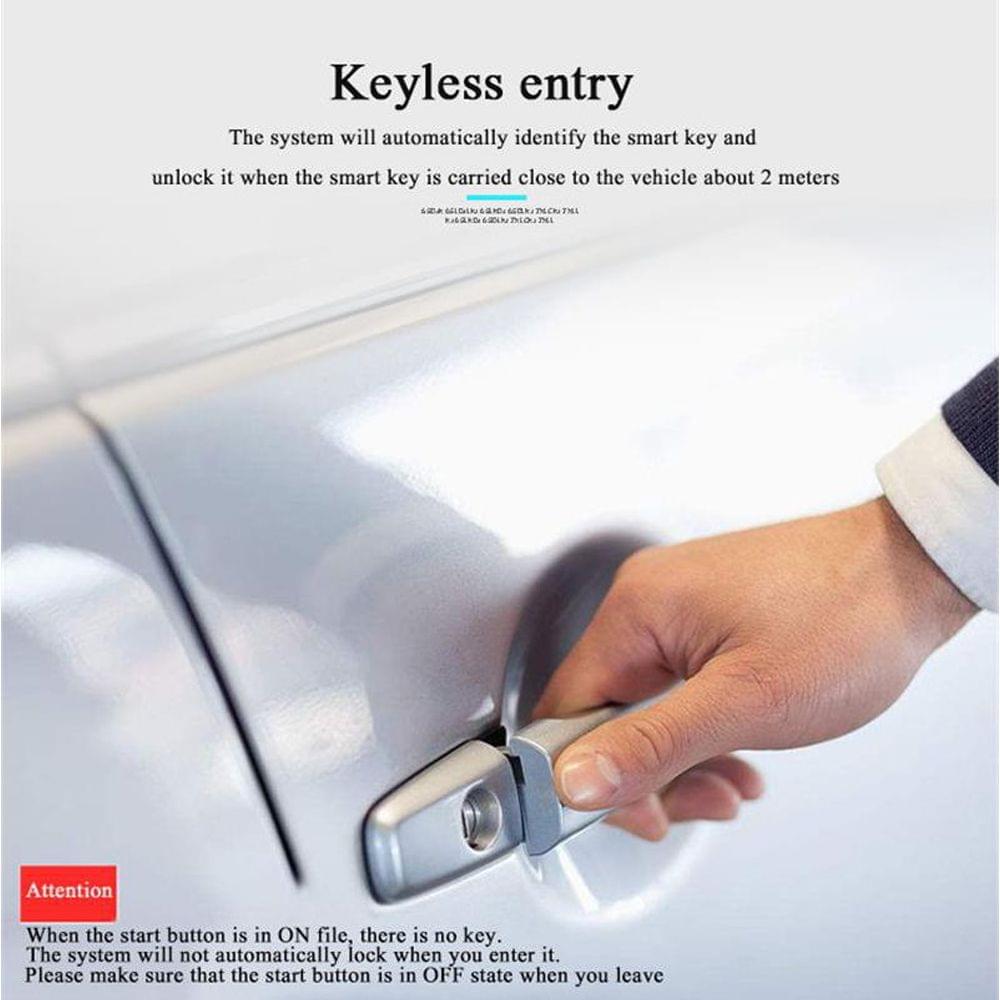 12V Car Engine Starts Alarm System with Keyless Entry Remote - 1