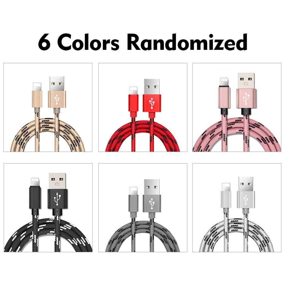 1 Meter 8 Pin USB Cable Data Charger High-strength Nylon 6