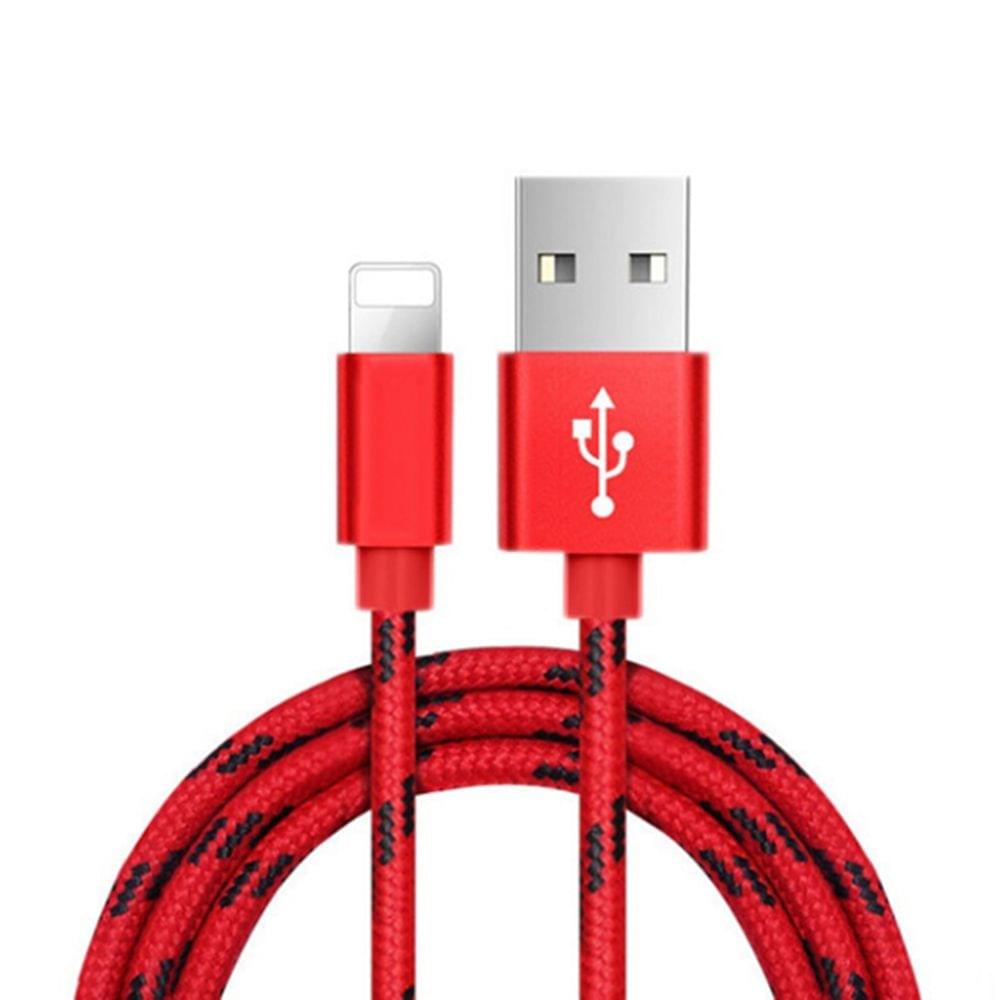 1 Meter 8 Pin USB Cable Data Charger High-strength Nylon 6