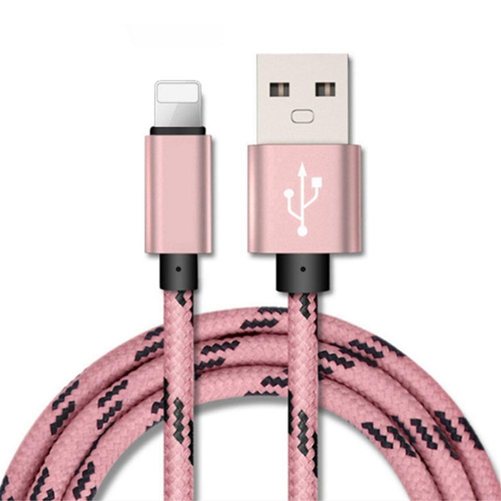1 Meter 8 Pin USB Cable Data Charger High-strength Nylon 6