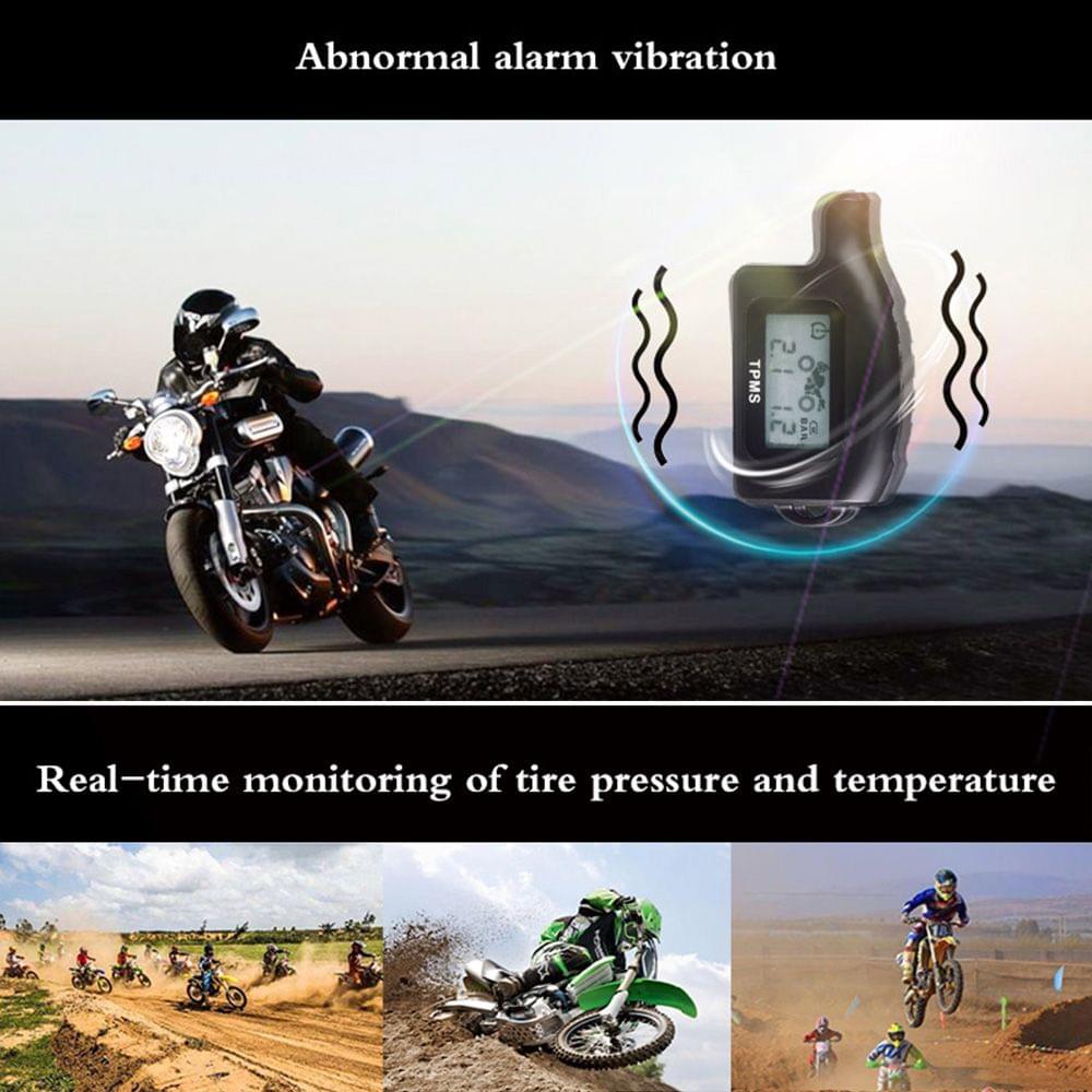 Waterproof Cordless TPMS Motorcycle Tire Pressure Monitoring