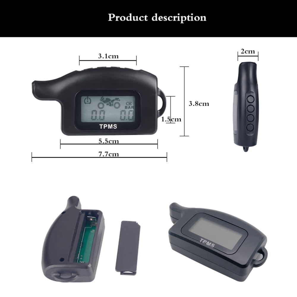 Waterproof Cordless TPMS Motorcycle Tire Pressure Monitoring