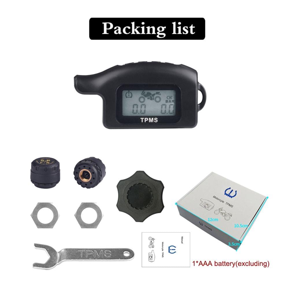 Waterproof Cordless TPMS Motorcycle Tire Pressure Monitoring