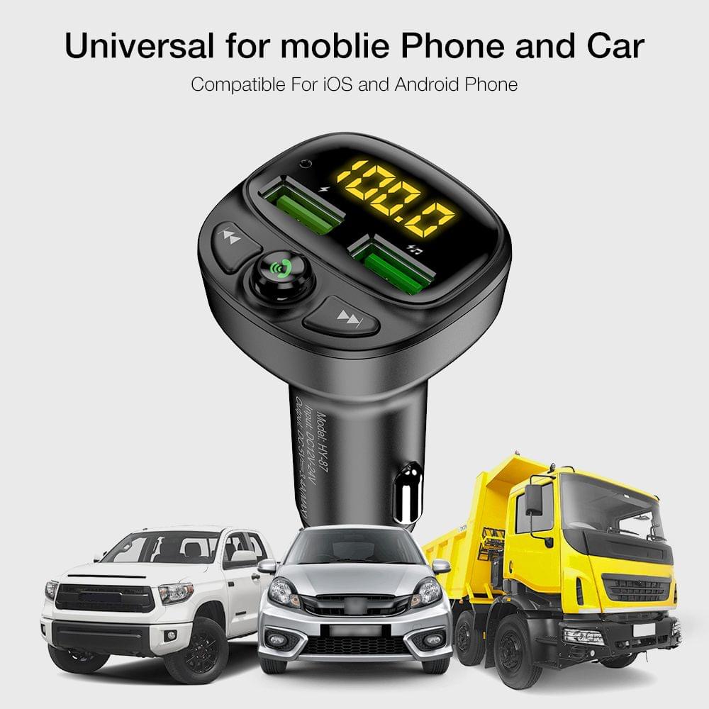 3.4A Dual USB Car BT5.0 FM MP3/WMA/APE/FLAC/WAV Music Player