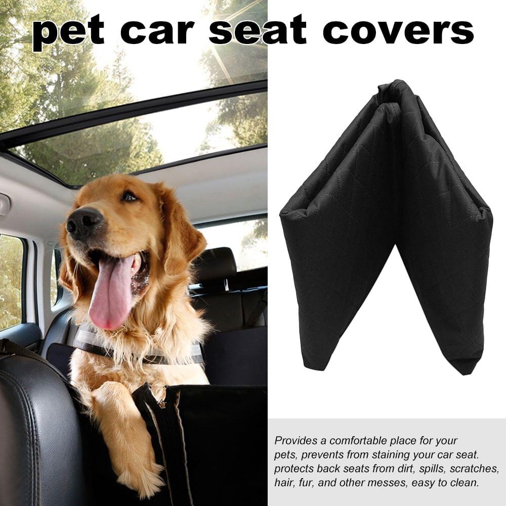 147X137CM Pet Car Mats Seat Cover with Seat Anchors for
