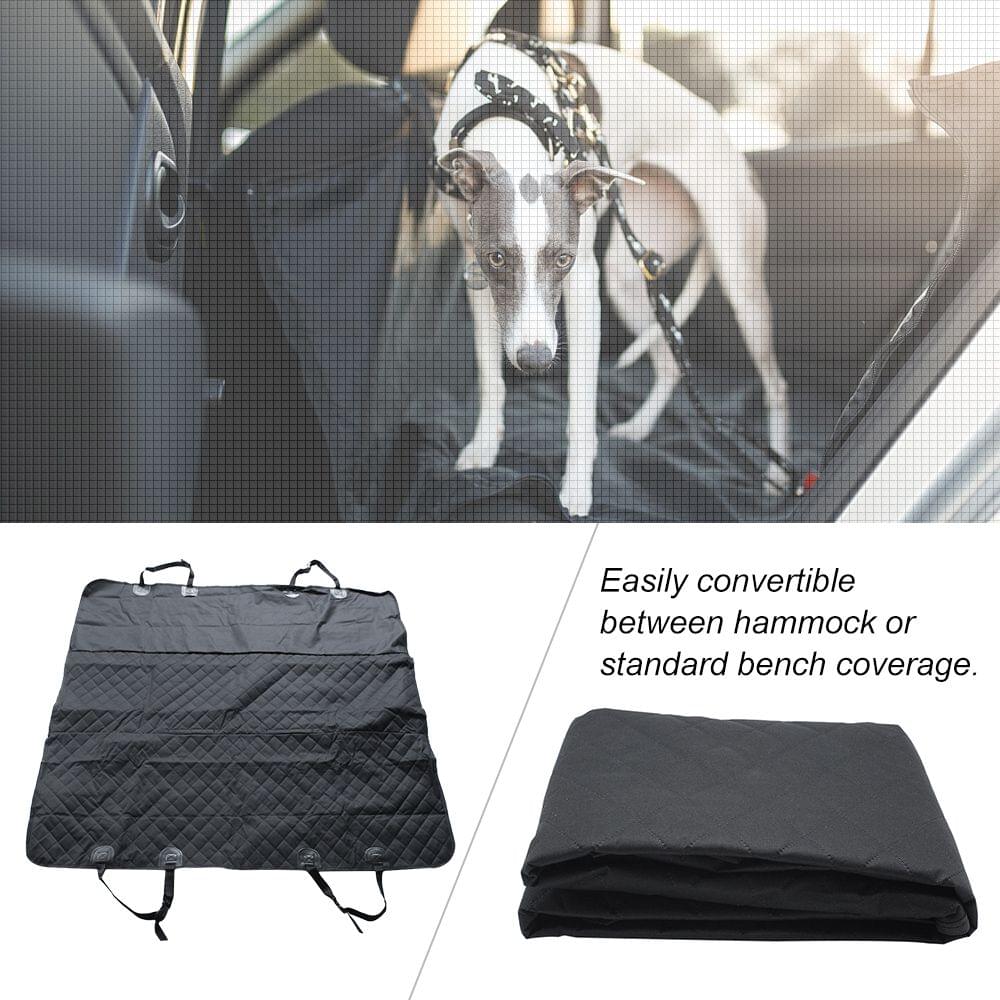 147X137CM Pet Car Mats Seat Cover with Seat Anchors for