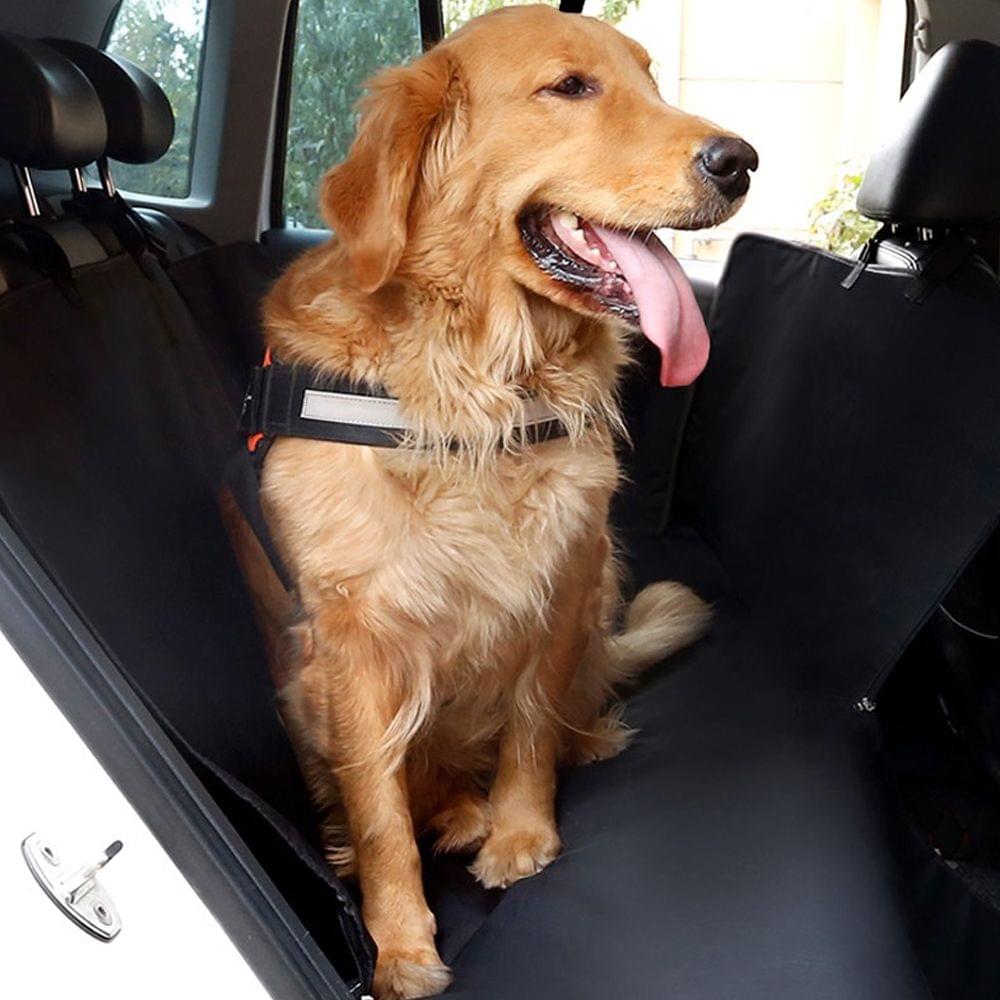 147X137CM Pet Car Mats Seat Cover with Seat Anchors for