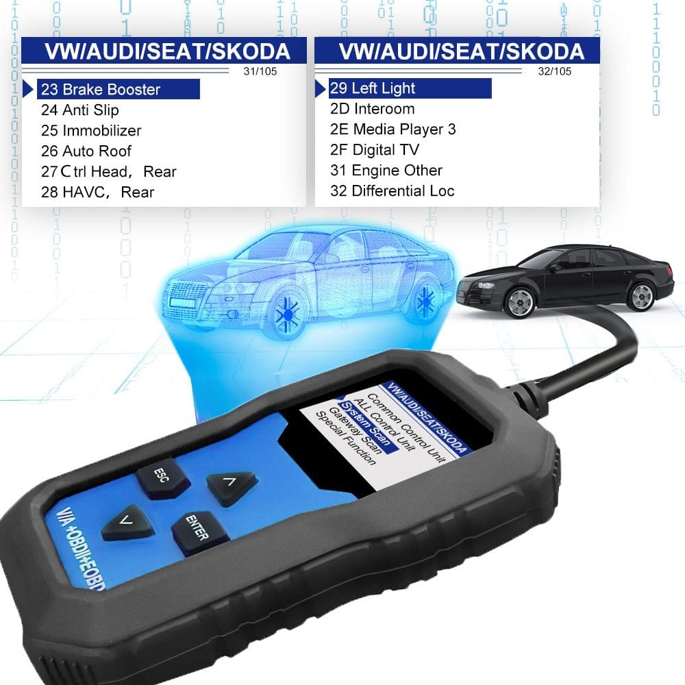 Universal OBDII Scanner Code Reader Engine Fault Reader Tire