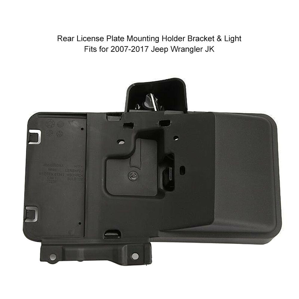 Rear License Plate Mounting Holder Bracket & Light for