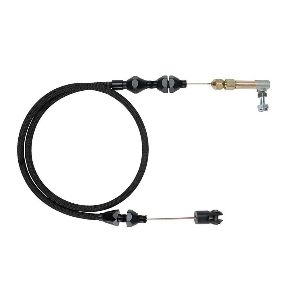 36" Stainless Steel Throttle Cable Black 24" Housing Hot Rod