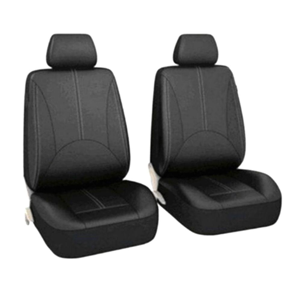 9Pcs Luxury Car Seat Covers Front +Back Seat Black Scratch - Type A