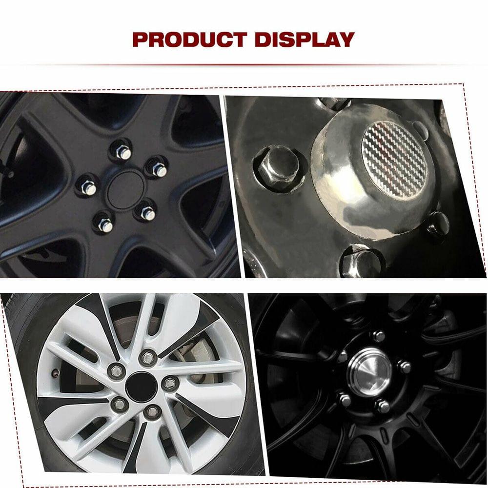 20Pcs Lug Nuts Bulge Acorn 12x1.5 Chrome Wheel Nut - 20Pcs