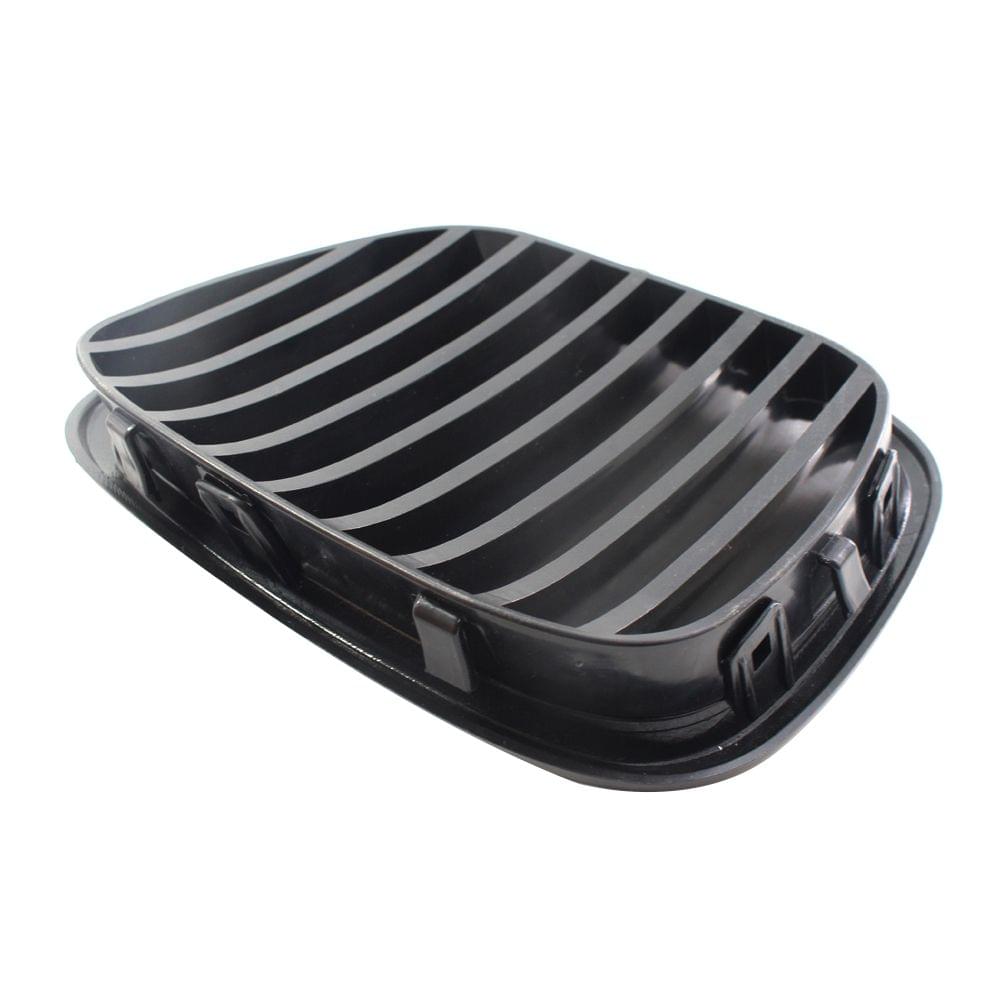 2Pcs Front Bumper Grille Matte Black Front Kidney Grilles