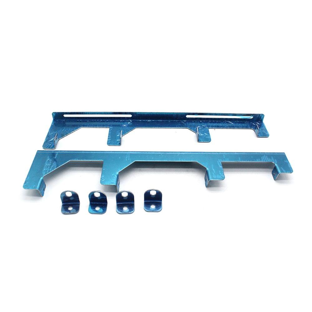 Linear Spark Plug Wire Loom Chrome Black Valve Cover SBC