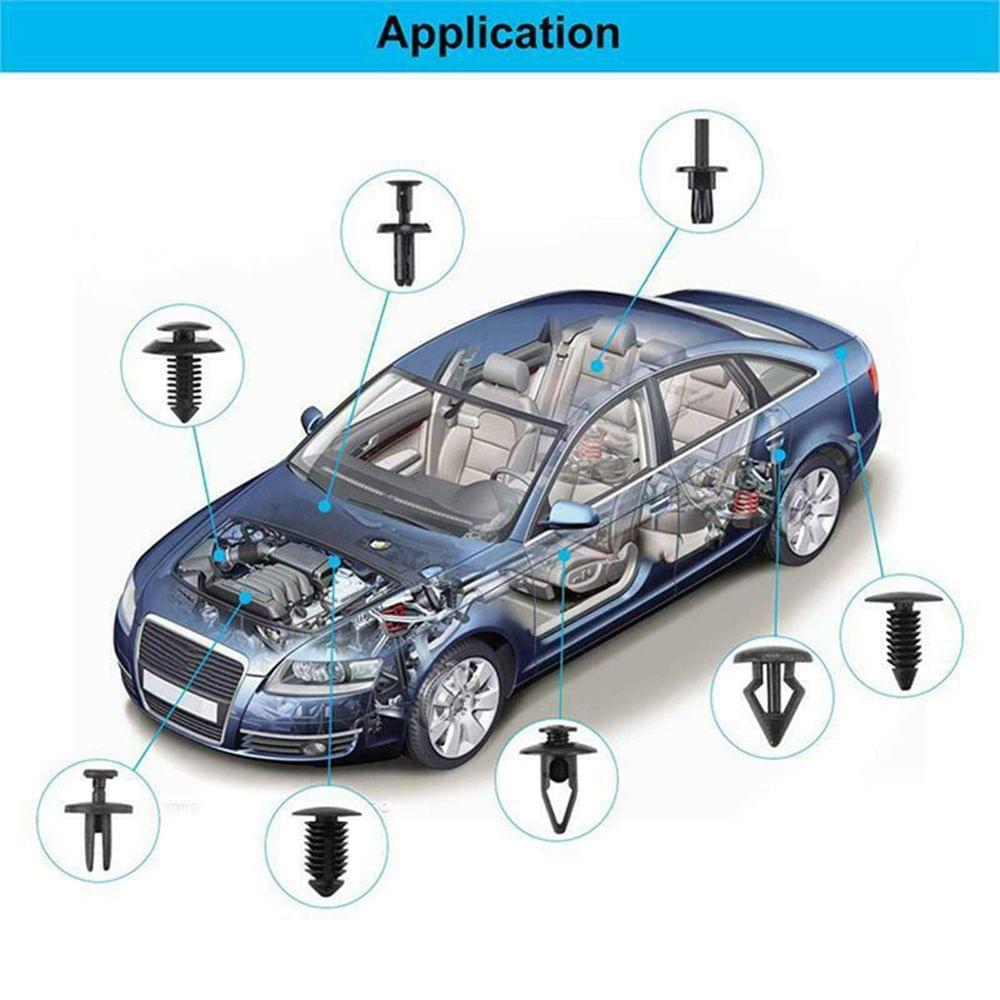 446Pcs Car Buckle Clips Bumper Fasteners Kit Car Retainer - 446Pcs