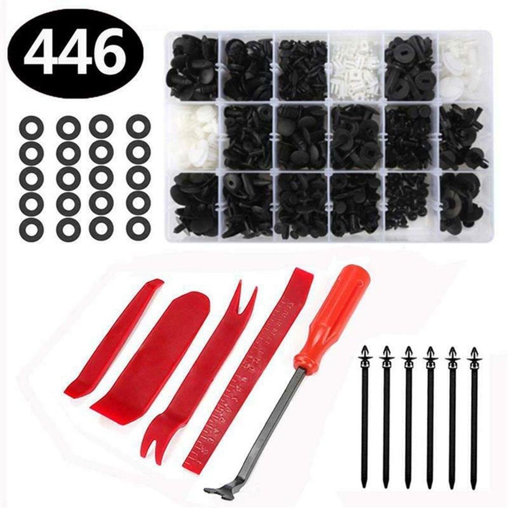 446Pcs Car Buckle Clips Bumper Fasteners Kit Car Retainer - 446Pcs