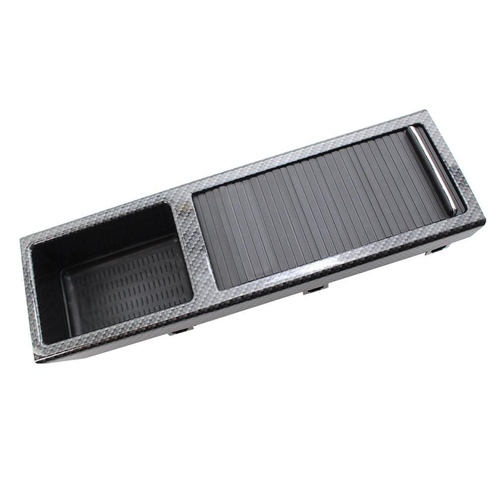 Noble Carbon Pattern Center Console Storage Trays Mounting - style 2