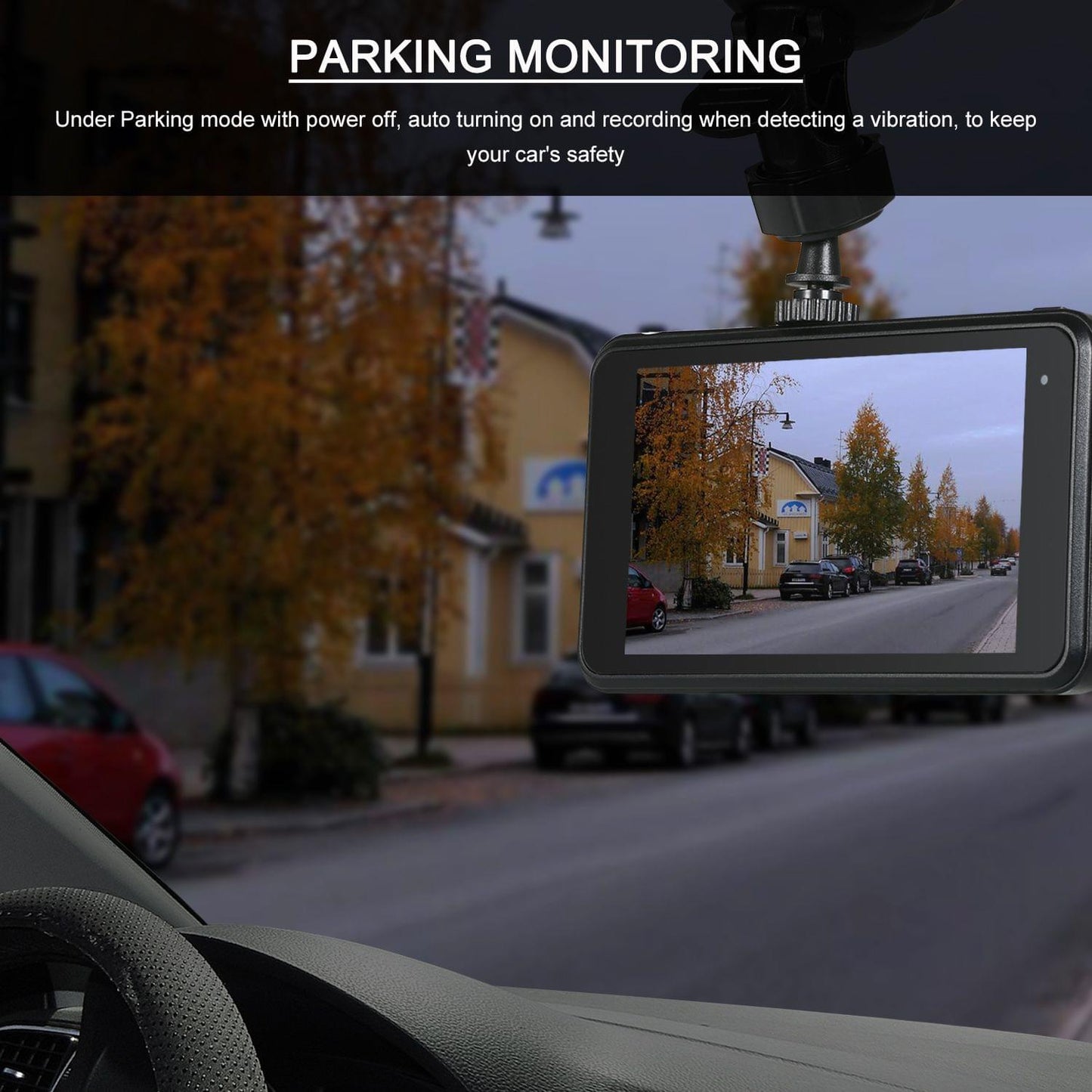 1080P FHD Car DVR 4inch Dash Cam Car Driving Recorder Dual