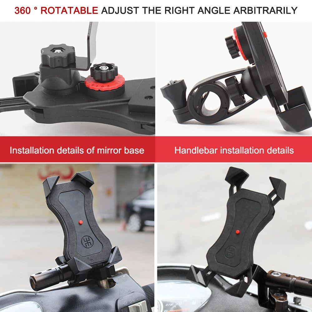 Bicycle Motorcycle Phone Mount Aluminum Bike Phone Holder