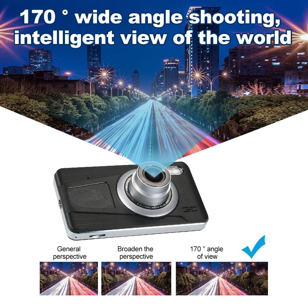 1080P Driving Recorder Dual Lens Car Blackbox DVR Dash