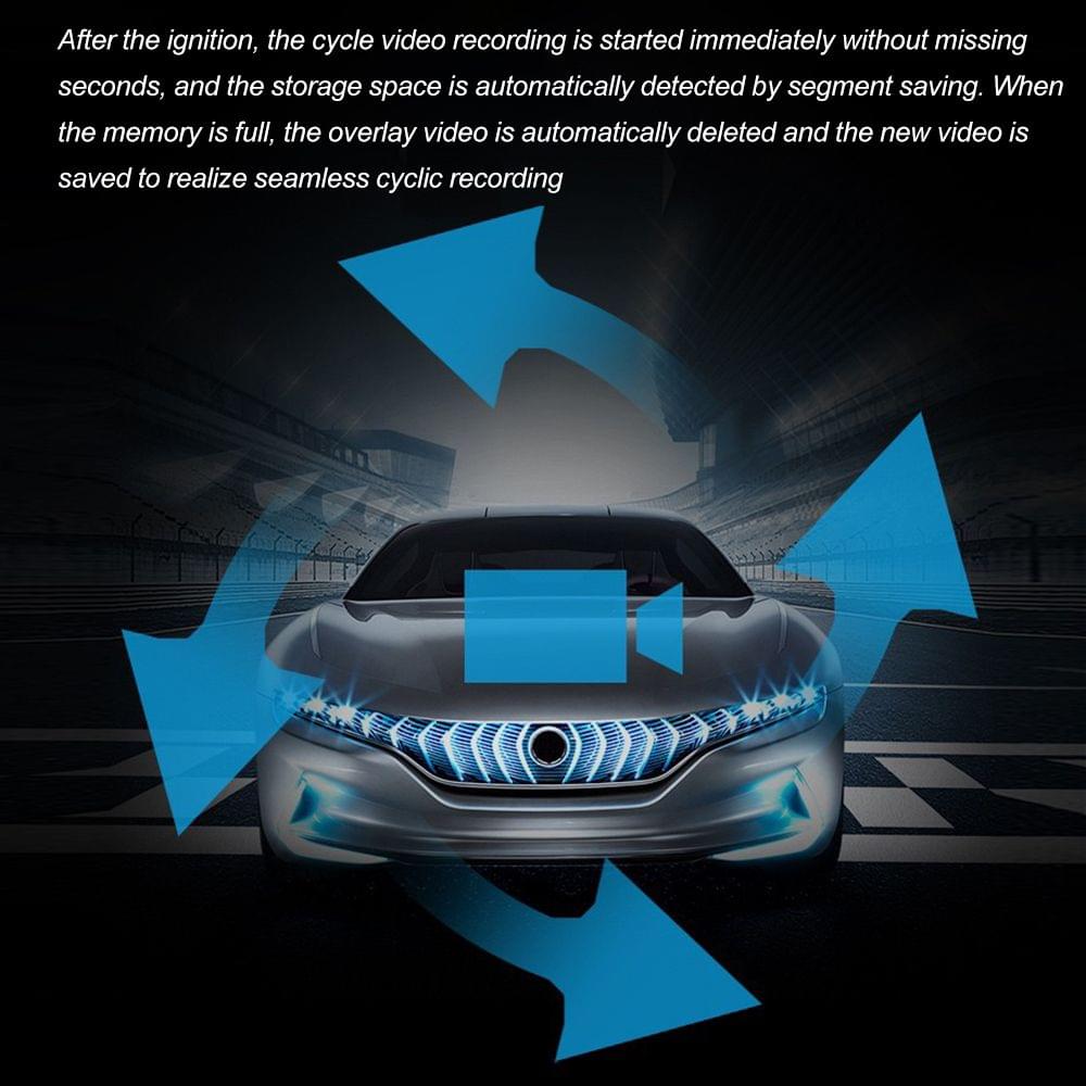 1080P Driving Recorder Dual Lens Car Blackbox DVR Dash