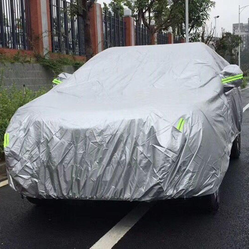 Car Cover Full Sedan Covers with Reflective Strip Sunscreen - XXL