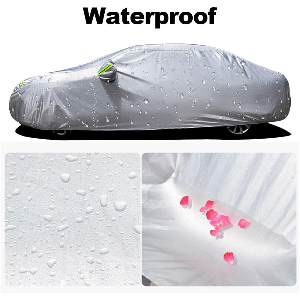 Car Cover Full Sedan Covers with Reflective Strip Sunscreen - XXL
