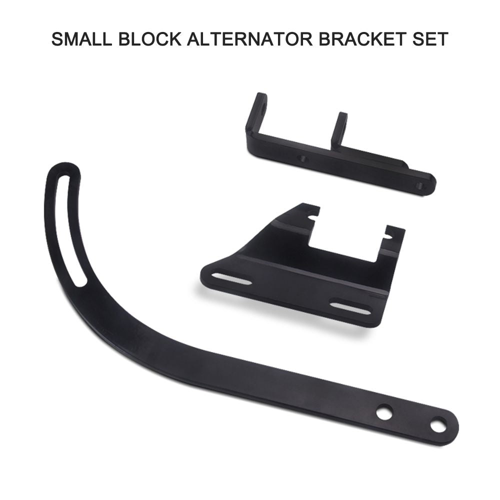 Small Block Alternator Bracket with SWP Driver Side sbc for