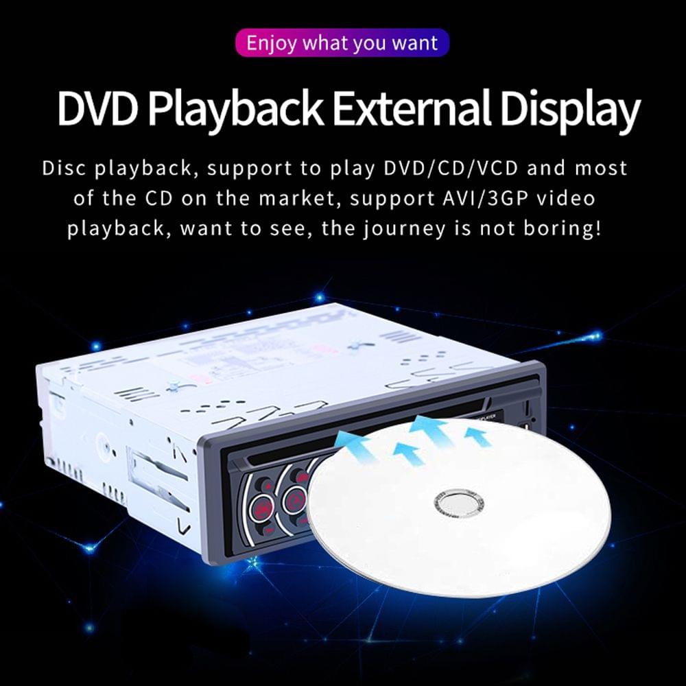 One Din Car DVD Player BT Car Player Plug In A USB Radio Car