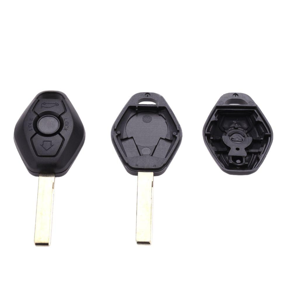 2pcs Remote Blank Uncut Key Shell Case for BMW 1 3 5 6 7 X3