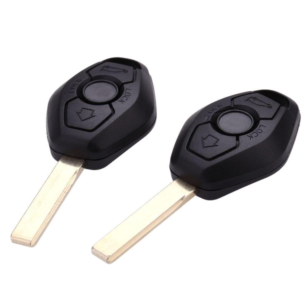 2pcs Remote Blank Uncut Key Shell Case for BMW 1 3 5 6 7 X3