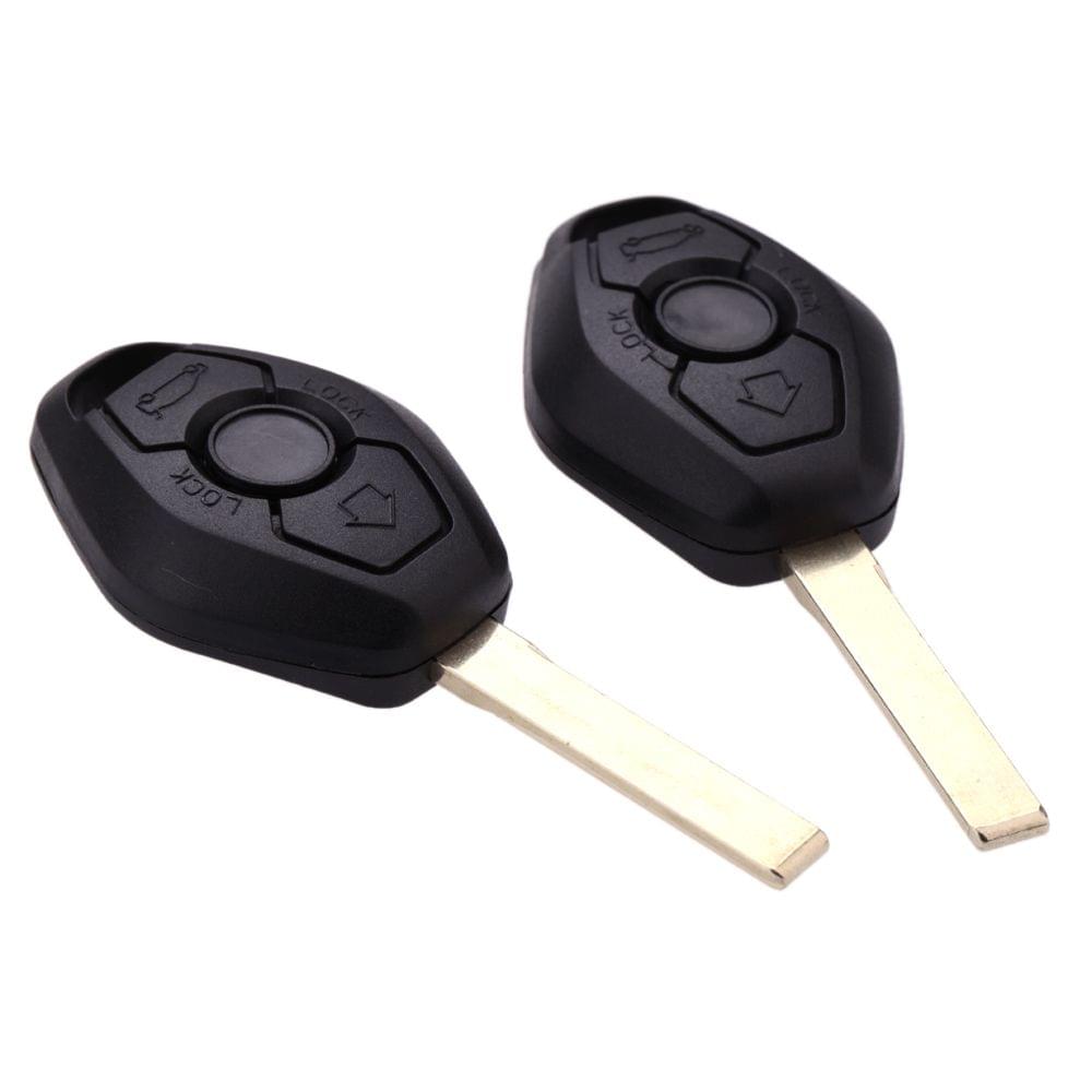 2pcs Remote Blank Uncut Key Shell Case for BMW 1 3 5 6 7 X3