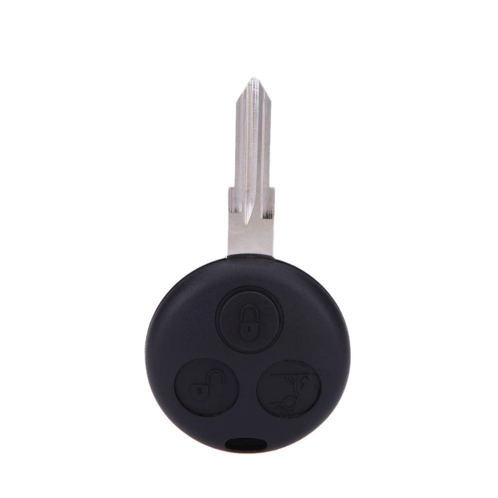 3 Button Remote Key Fob Case Shell for Smart Fortwo Fortour