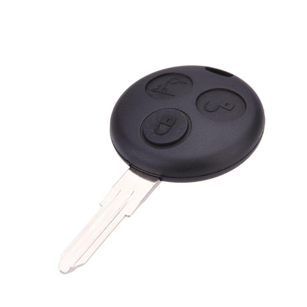 3 Button Remote Key Fob Case Shell for Smart Fortwo Fortour