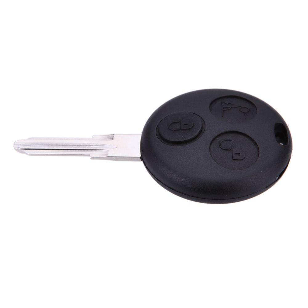 3 Button Remote Key Fob Case Shell for Smart Fortwo Fortour