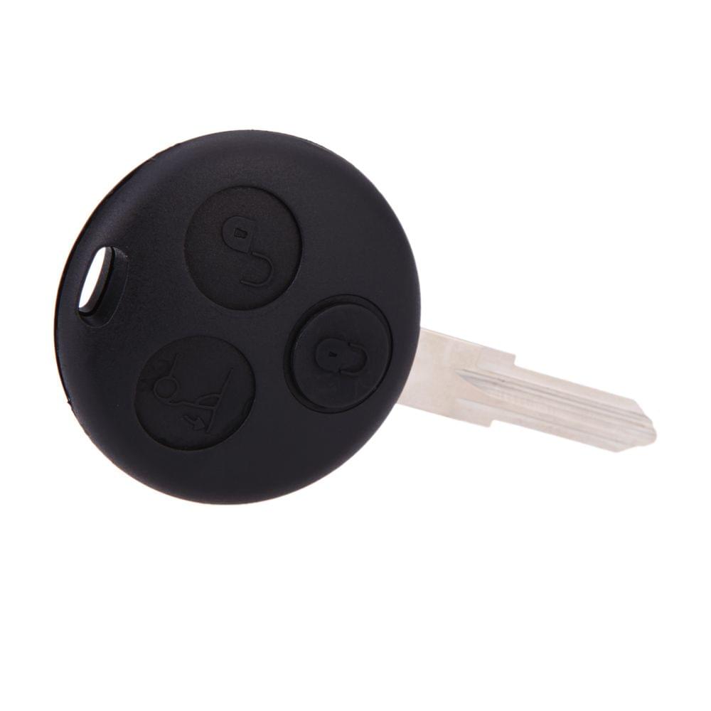 3 Button Remote Key Fob Case Shell for Smart Fortwo Fortour