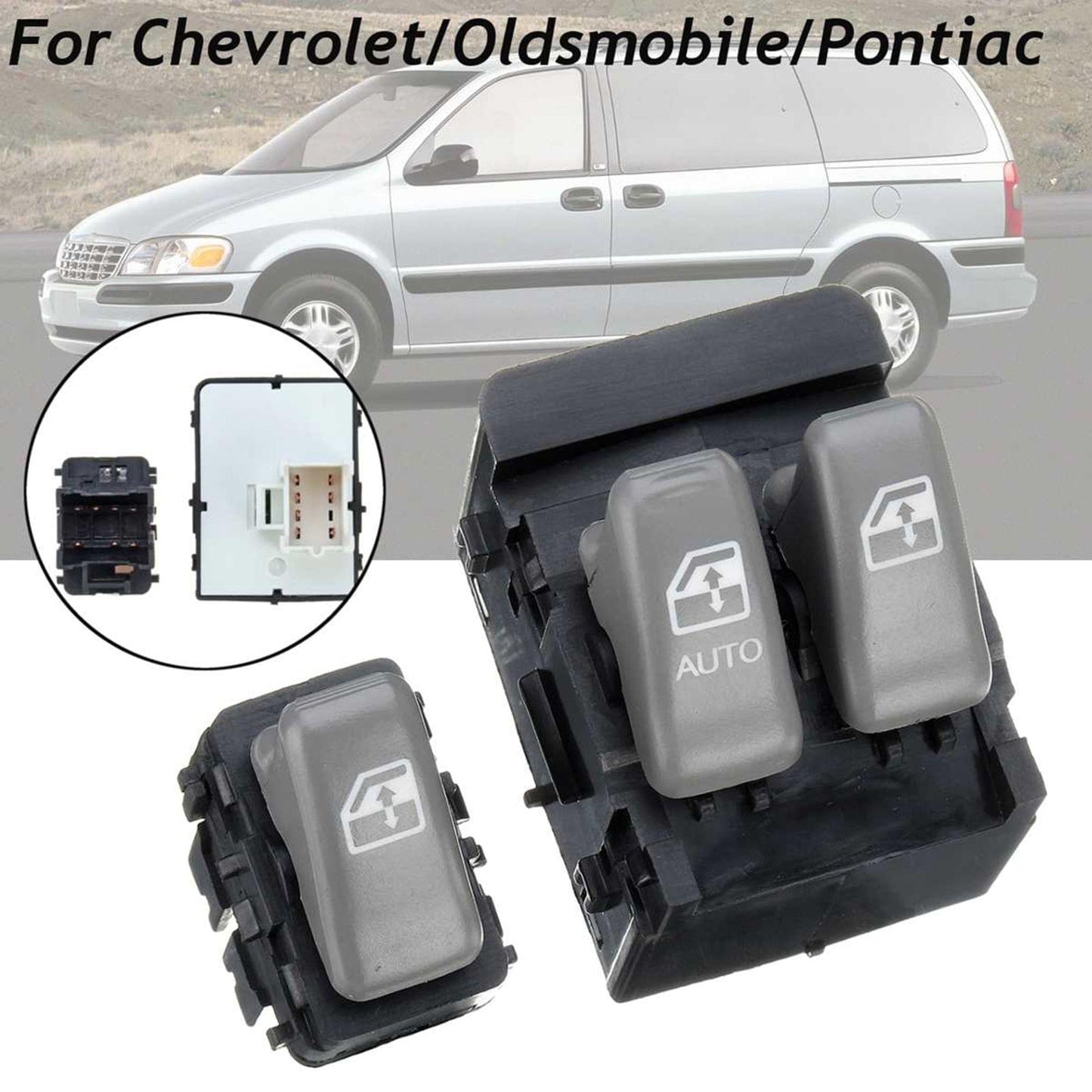 10409721 & 10387304 Gray 2PCS Suit GL8 Front Right Glass