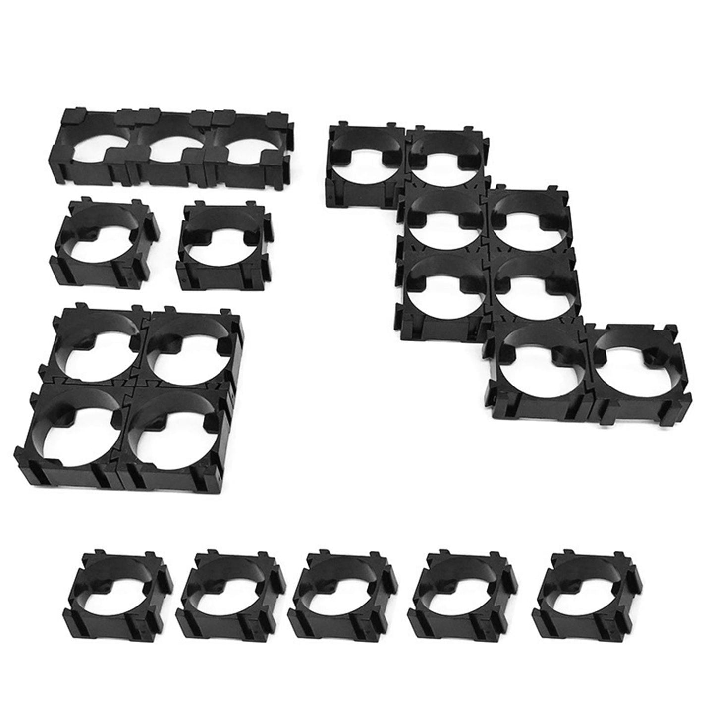 100Pcs 18650 Lithium Battery Pack Bracket Cell Spacer Double