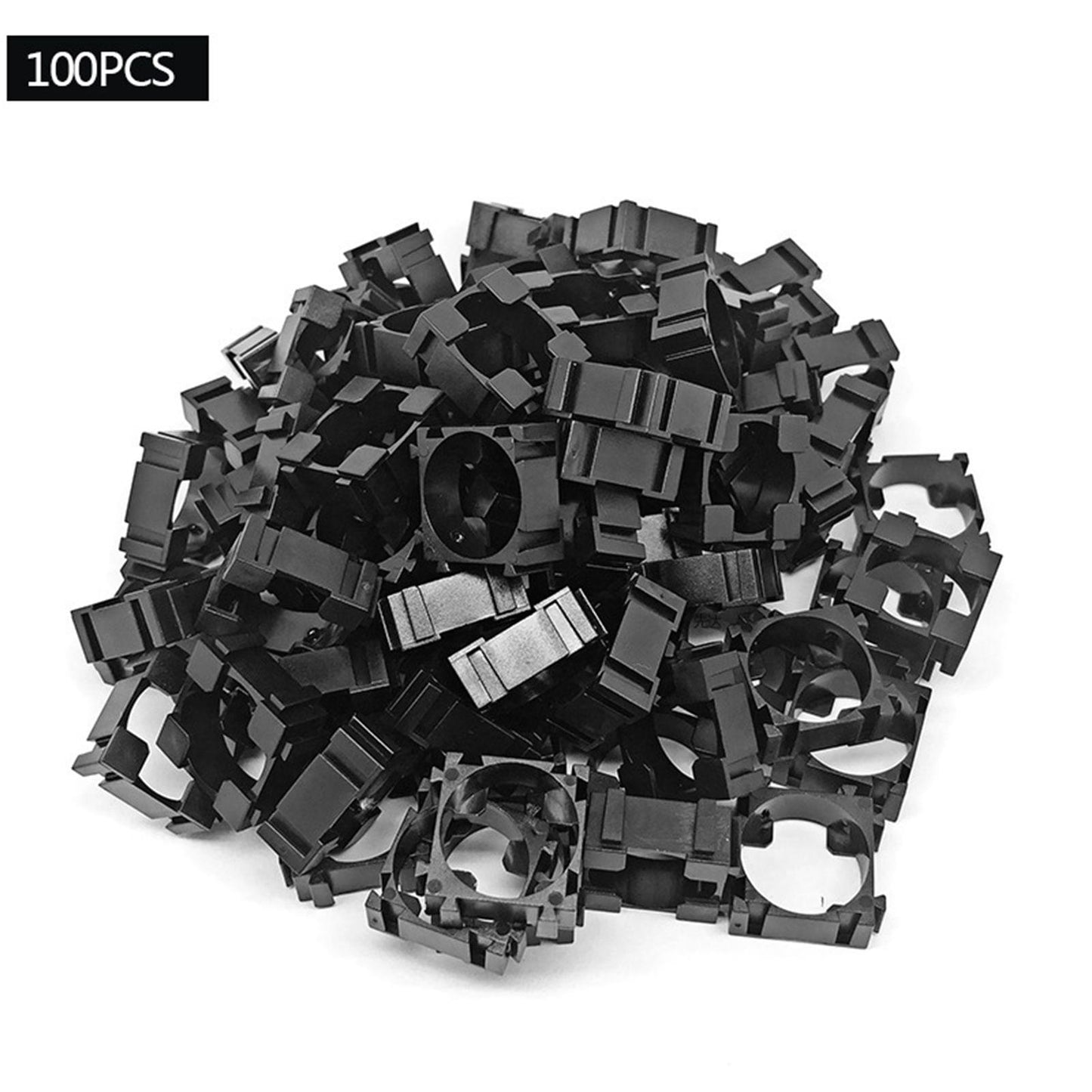 100Pcs 18650 Lithium Battery Pack Bracket Cell Spacer Double