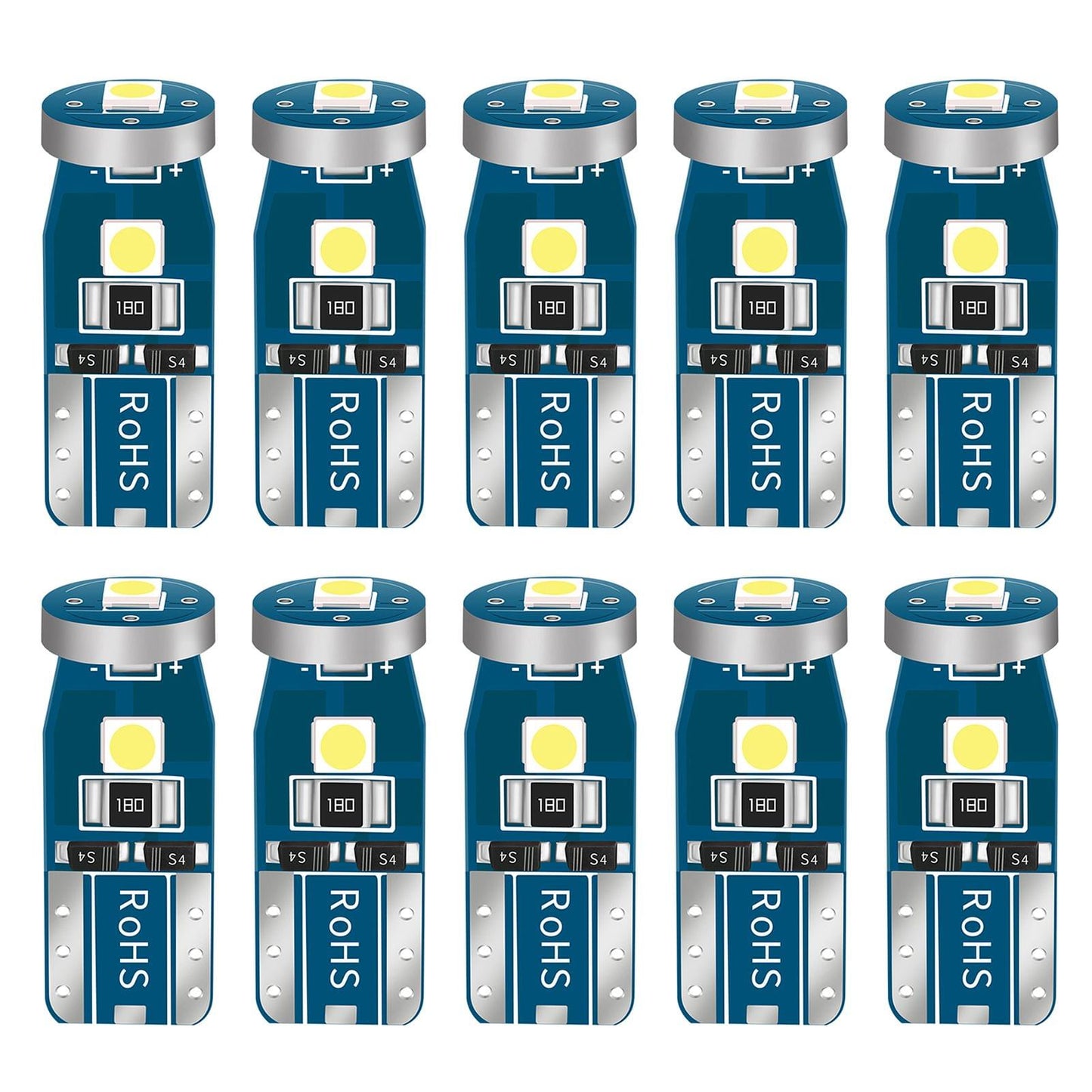 10PCS Car LED Bulbs Side Marker Lights Reading Lights