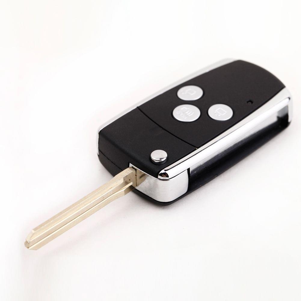 3 Button Flip Remote Folding Key Shell Case for Toyota Scion