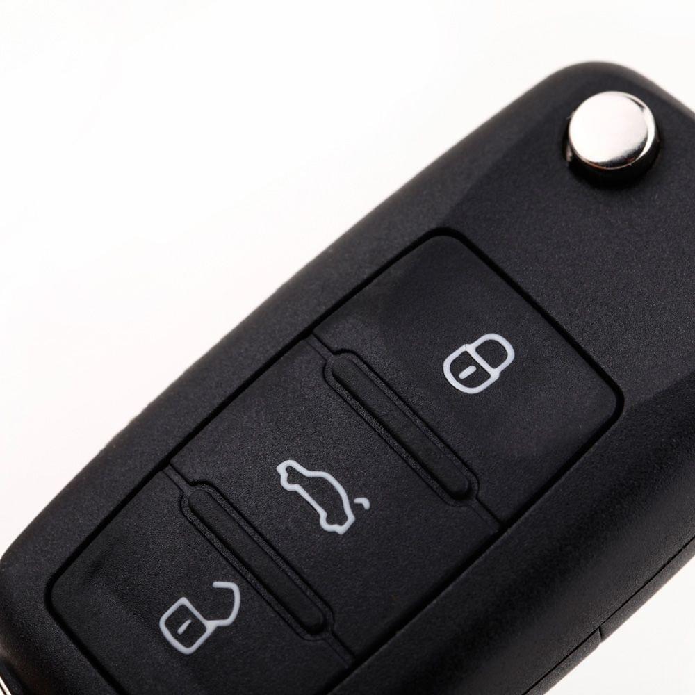 3 Button Flip Remote Folding Key Shell Case for VW Polo Golf
