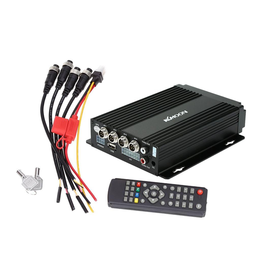 KKmoon MINI Realtime SD Car Mobile DVR 4CH Video/Audio Input