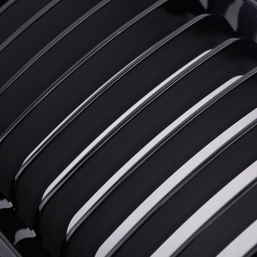 2Pcs Gloss Black Kidney Front Grille for BMW E46 3 Series 4