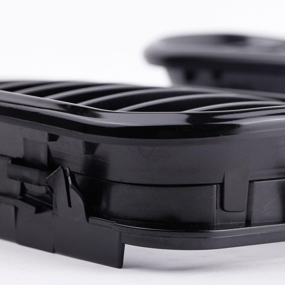 2Pcs Gloss Black Kidney Front Grille for BMW E46 3 Series 4