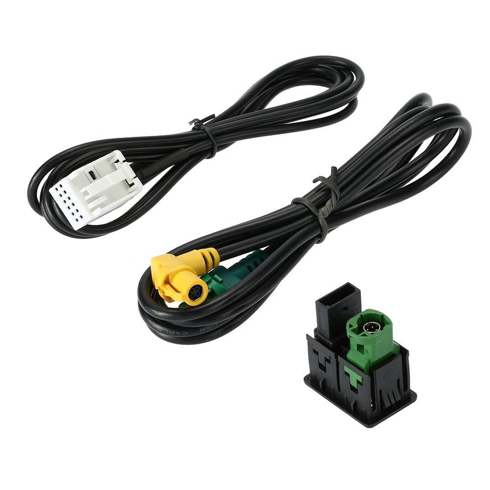 KKmoon USB AUX Audio Cable Switch Plug for VW Passat B6 B7