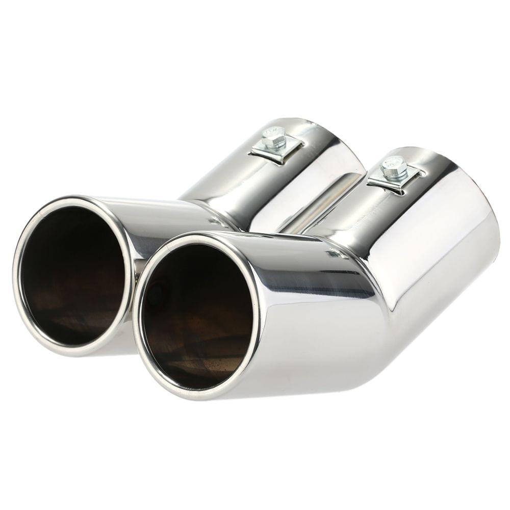 Dual Pipes Stainless Steel Exhaust Tail Pipes Muffler Tips