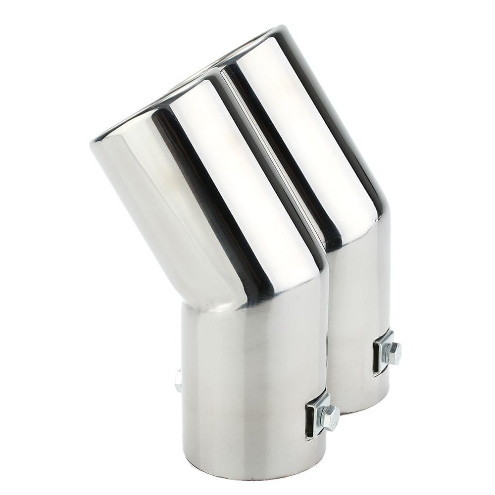Dual Pipes Stainless Steel Exhaust Tail Pipes Muffler Tips