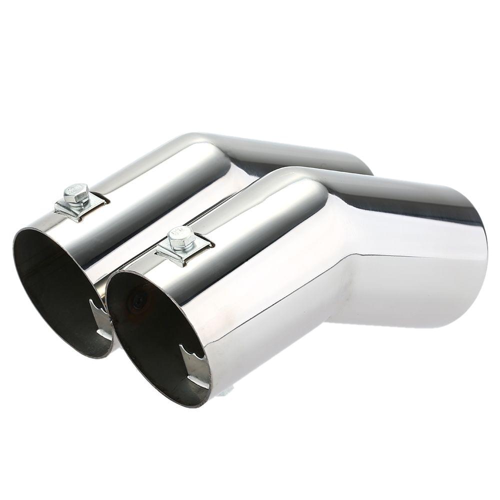 Dual Pipes Stainless Steel Exhaust Tail Pipes Muffler Tips