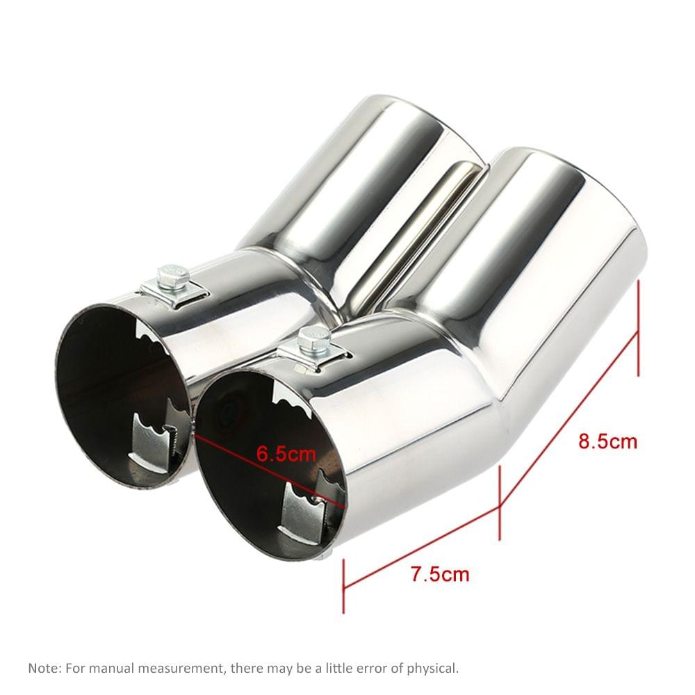 Dual Pipes Stainless Steel Exhaust Tail Pipes Muffler Tips